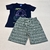 Conjunto Infantil: T-shirt Gamer e Shorts Listrado ReiRex