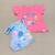 Conjunto Infantil: Blusa Rosa e Shorts Azul com Estampa de Selva - Marlan