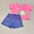 Conjunto Infantil - Flores e Pompons - Marlan