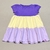 Vestido Infantil Colorido - Roxo e Amarelo Degradê | Elian - loja online