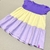 Vestido Infantil Colorido - Roxo e Amarelo Degradê | Elian na internet