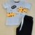 Rugido de Estilo: Conjunto Azul e Preto com Estampa de Tigre - Rala Kids - comprar online