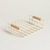 CANASTO ORGANIZADOR DE ACERO CREAM MANIJAS BAMBOO 18X14,5X5 CM