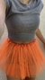 POLLERA TUTU NARANJA en internet