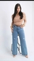 Wide leg cinto duplo