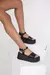 SANDALIAS PIA | Símil Cuero | NEGRO