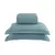 Kit Colcha/Cobre Leito Amalfi Solteiro com 1 Porta Travesseiros Azul - Minha Casa Store - Cama, Mesa e Banho