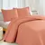 Kit Colcha/Cobre Leito Amalfi Queen com 2 Porta Travesseiros Terracota - Minha Casa Store - Cama, Mesa e Banho