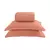 Kit Colcha/Cobre Leito Amalfi Queen com 2 Porta Travesseiros Terracota - comprar online