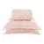 Kit Colcha/Cobre Leito Color Casal Estampado com 2 Porta Travesseiros Rosa Candy