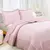 Colcha/Cobre Leito Requinte Queen Bordada com 2 Porta Travesseiros Rose Sepia - comprar online