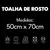 Imagem do Toalha de Rosto Super Soft Zero Twist Geométrico 500 g/m² Branca