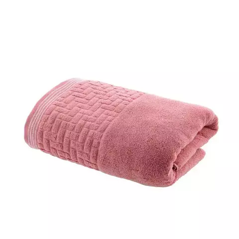 Toalha de Rosto Super Soft Zero Twist Geométrico 500 g/m² Rosa