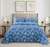 Kit Colcha/Cobre Leito Turin Queen Estampado com 2 Porta Travesseiros