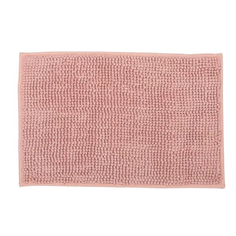 Tapete Chenille Popcorn Antiderrapamente 40cmx60cm Rose Peach