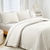Kit Colcha/Cobre Leito Provence King com 2 Porta Travesseiros Creme - comprar online