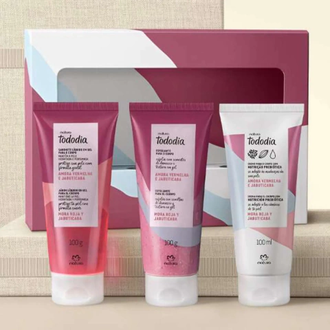 Presente Natura TODODIA Ritual de Cuidados Amora Vermelha e Jabuticaba