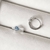 Argola Click Cravejada Coração Azul 11mm - comprar online