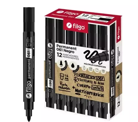 Marcador permanente FILGO punta redonda 060 - comprar online