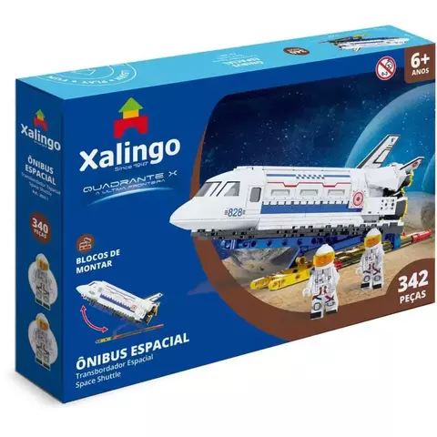 BLOCOS DE MONTAR ONIBUS ESPACIAL 342 PEÇAS - XALINGO