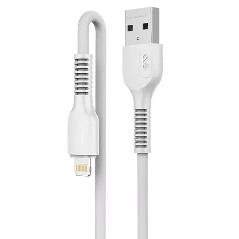 CABO LIGHTNING ALTA RESISTÊNCIA COMPATÍVEL COM IPHONE, PVC 2M - BRANCO