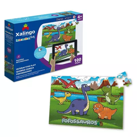 QUEBRA-CABEÇA INTERACTIVE PLAY FOFOSSAUROS XALINGO