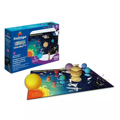 QUEBRA-CABEÇA INTERACTIVE PLAY CONHECENDO AS PLANETAS XALINGO