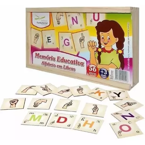 JOGO MEMÓRIA ALFABETO EM LIBRAS - FUNDAMENTAL