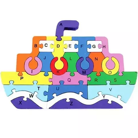 QUEBRA-CABEÇA MDF BARCO TOY MIX