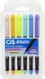 CANETA BRUSH PEN COM TINTA AQUARELÁVEL 6 CORES TONS PASTEL| CIS