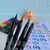 CANETA BRUSH PEN COM TINTA AQUARELÁVEL 6 CORES TONS PASTEL| CIS - comprar online