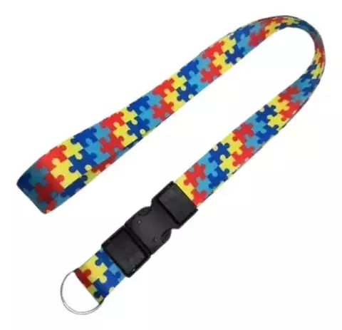 CORDÃO DE IDENTIFICAÇÃO AUTISMO 20MM