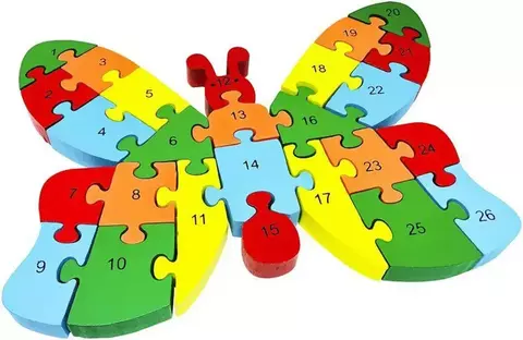 QUEBRA-CABEÇA MDF BORBOLETA TOY MIX