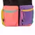 MOCHILA SESTINI GRANDE CAPRICHO CONTRAST - PRETO E ROSA