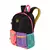MOCHILA SESTINI GRANDE CAPRICHO CONTRAST - PRETO E ROSA na internet