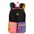 MOCHILA SESTINI GRANDE CAPRICHO CONTRAST - PRETO E ROSA