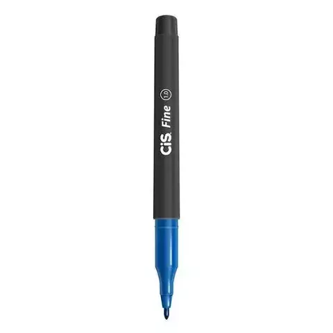 CANETA CIS FINE 1.0MM AZUL COM PONTA SINTÉTICA POROSA