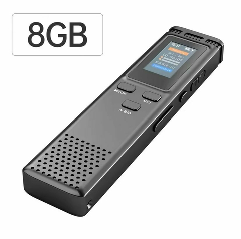 MINI GRAVADOR DE VOZ DIGITAL 8GB