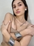 Conjunto choker e brinco aro prata - comprar online