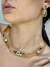 Choker ondulada dourada