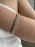 Pulseira cravejada zircônia dourada na internet