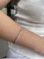 Bracelete zircônia cravejado prata - New Acessórios