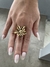 Anel flor Gold dourado ajustável - comprar online
