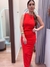 Vestido longo justo na internet