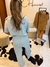 Conjunto malha azul bebê - comprar online