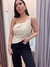 Blusa um ombro só pregas - CH CONCEPT SOROCABA