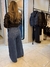Calça jeans recorte oval