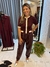Blusa Tricot Bicolor com Botões