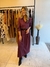 Vestido Chamisê vinho