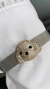 Pingente cachorro cravejado dourado - comprar online
